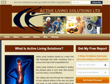 Tablet Screenshot of activelivingsolutions.net